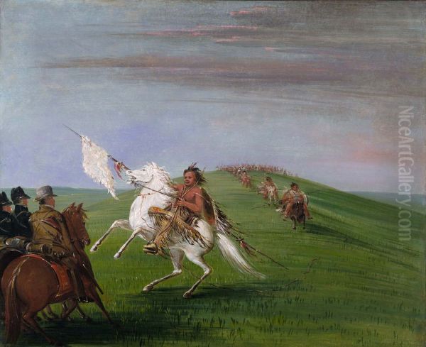 Comanche Meeting the Dragoons - view 1