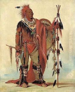 Kee-o-kúk, The Watchful Fox, Chief of the Tribe by George Catlin