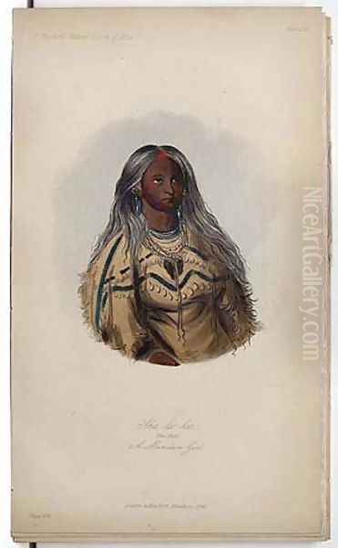 Sha-ko-ka, A Mandan Girl - view 1