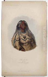 Sha-ko-ka, A Mandan Girl by George Catlin