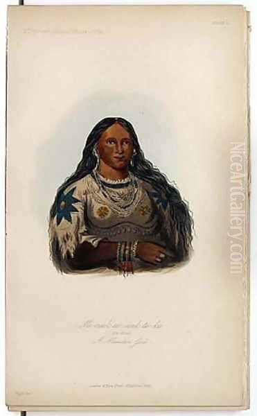 M-meek-ee-sunk-te-ka, A Mandan Girl - view 1