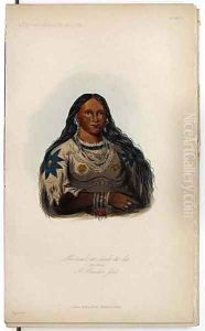 M-meek-ee-sunk-te-ka, A Mandan Girl by George Catlin