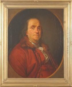 Portrait Of Benjamin Franklin by Joseph Siffrein Duplessis