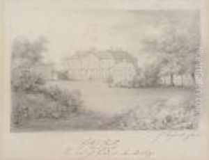 "lyston Hall" Near Sudbury, The Seat Of Michael Lambert Esq. by Dupont Gainsborough