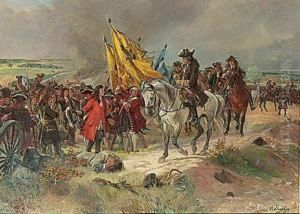 Scene De Bataille by Henri-Louis Dupray