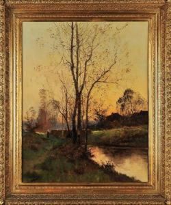 Paisagem Com Ponte E Figura by Louis Dupuy