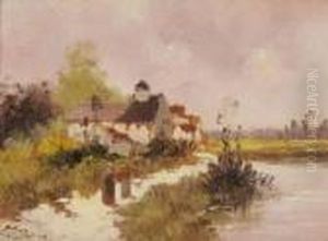 Femmes Au Bord De La Riviere