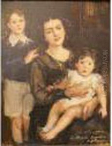 Mere Et Enfants by Paul Michel Dupuy
