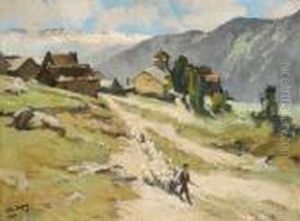 Dorf Am Gletscher Nethon De La Mala Jetta by Paul Michel Dupuy