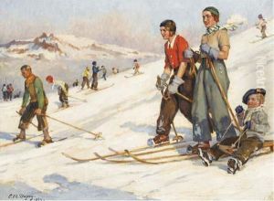 Elegantes Aux Sports D'hiver