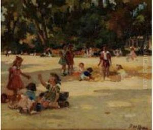 Jeux D'enfants Au Jardin Du Luxembourg