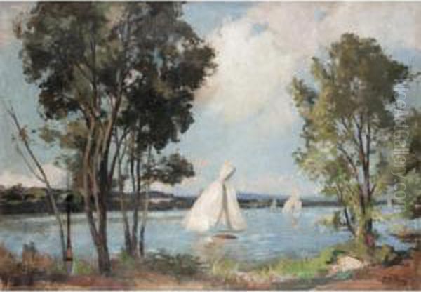 Sailing Boats On Estuary - view 1