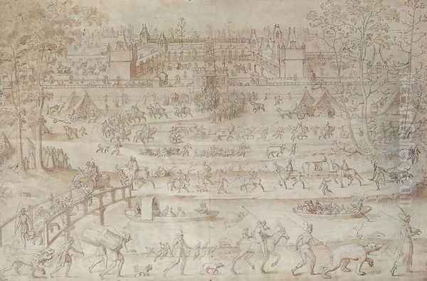 Festival at the Chateau d'Anet - view 1