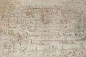 Festival at the Chateau d'Anet by Antoine Caron