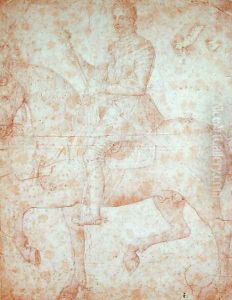 Equestrian Portrait of Charles IX (1550-74) by Antoine Caron
