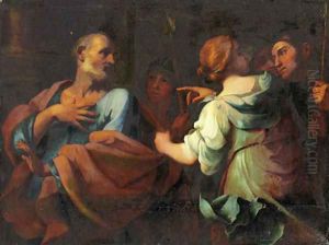 The Denial of Saint Peter by Giovanni Domenico Cerrini
