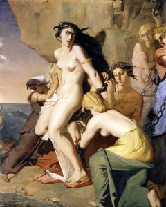 Andromeda Tied to the Rock by the Nereids, 1840 by Theodore Chasseriau