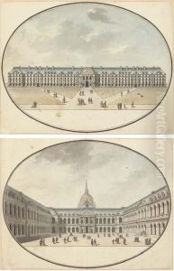 L'hotel Des Invalides Du Cote De La Seine; Et La Cour De L'hoteldes Invalides