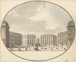 La Place Des Victoires by Jean Nicolas Louis Durand