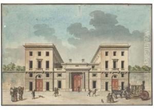 Avec Inscription 'ecole Des Ponts Et Chaussees Rue Des Sts Peres28.' Sur Le Montage