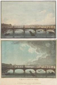 Le Pont De La Concorde by Jean Nicolas Louis Durand