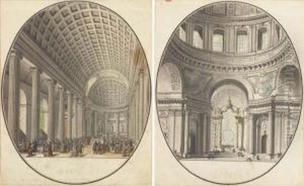 L'interieur De L'eglise Saint
Philippe Du Roule; Et L'interieur Del'eglise Du Val-de-grace - view 1