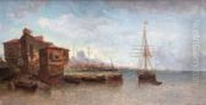 Vue De Constantinople by Jean Baptiste Henri Durand-Brager