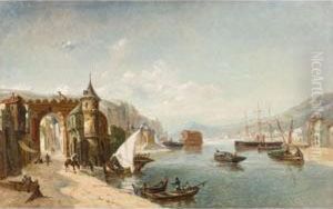 Port Anime Sur Le Bosphore