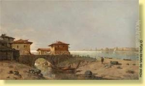 Riviere Pres De L'embouchure by Jean Baptiste Henri Durand-Brager