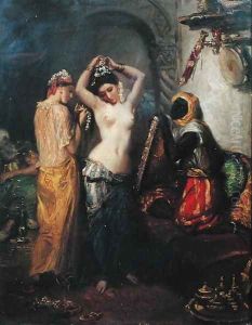 The Toilet in the Seraglio by Theodore Chasseriau