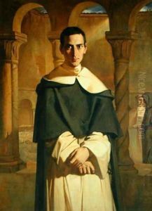 Portrait of Jean Baptiste Henri Lacordaire (1802-61), French prelate and theologian, 1841 by Theodore Chasseriau