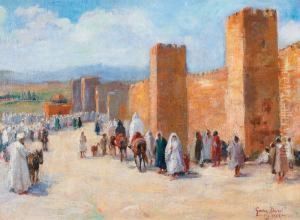 Devant Les Remparts De Fez