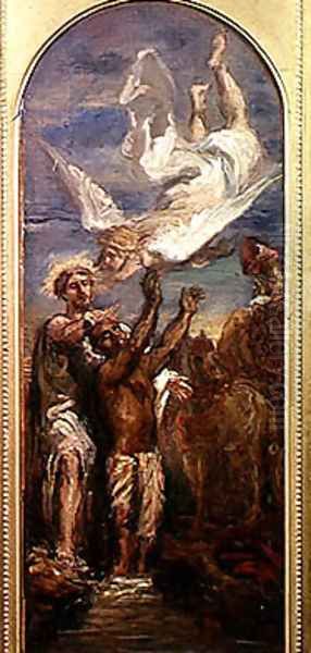 Study for St. Philip Baptising the Eunuch of the Queen of Ethiopia - view 1