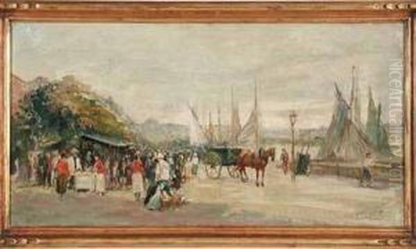 "marche Sur Le Port". - view 1