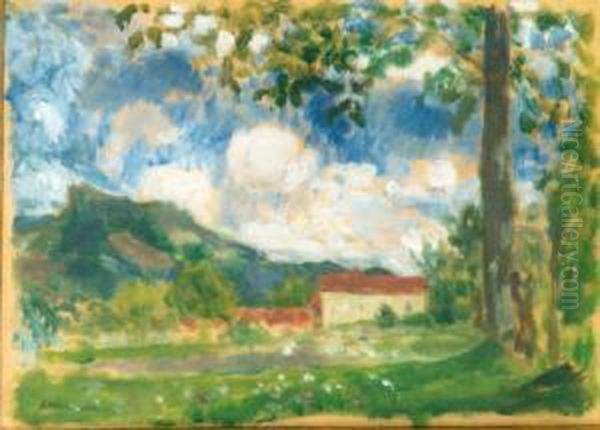 Paysage Aux Toits Rouges - view 1