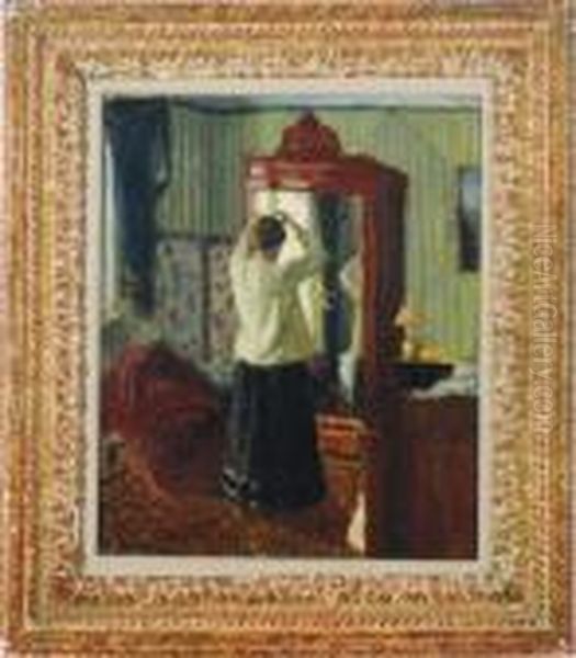 Femme Se Coiffant - view 1