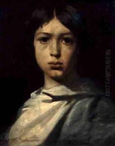 Portrait of a Young Boy, or The Artist's Colour Grinder, 1839 by Theodore Chasseriau