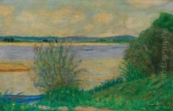 Barque Bleue, La Seine Au Printemps - view 1
