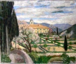 Jardin Et Monastere De Cimiez by Eugene Antoine Durenne