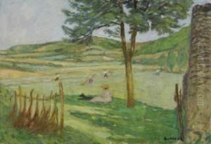 La Fenaison, 1942 (dourzac - Tarn) by Eugene Antoine Durenne