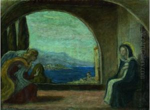 L'annonciation by Eugene Antoine Durenne