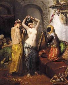 Orientalist Interior 1850-52 by Theodore Chasseriau