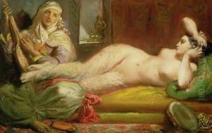 Reclining Odalisque, 1853 by Theodore Chasseriau