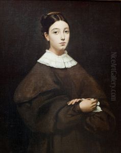 Aline Chasseriau (1822-71) 1835 by Theodore Chasseriau