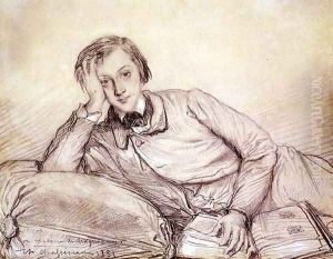 Portrait of Raymond de Magnoncourt, 1851 by Theodore Chasseriau