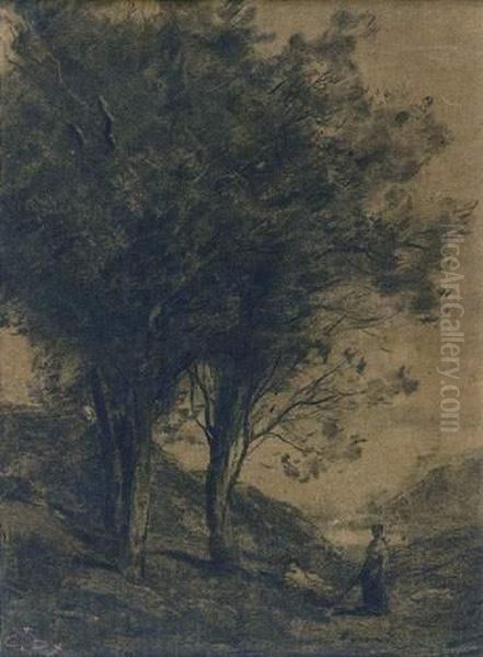 Paysanne En Foret De Fontainebleau - view 1