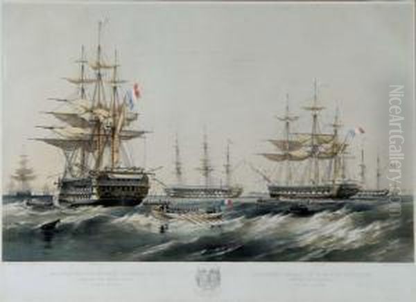 English And French Fleets In The Baltic - view 1
