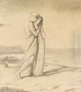 Hero and Leander 2 by Theodore Chasseriau
