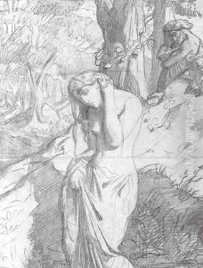 Susanna at the Bath by Theodore Chasseriau