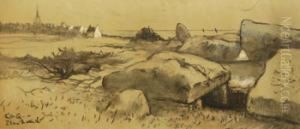 Les Menhirs De Plouharnel by Leon Duval-Gozlan